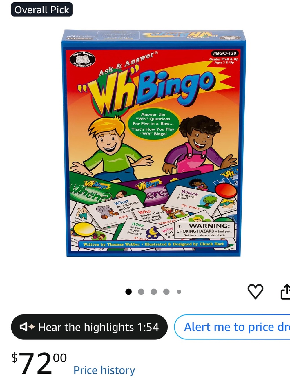 Ask & Answer® Wh Bingo Board Game